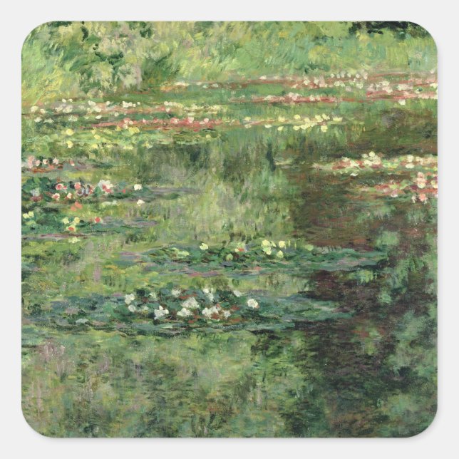 Claude Monet | The Waterlily Pond, 1904 Square Sticker (Front)