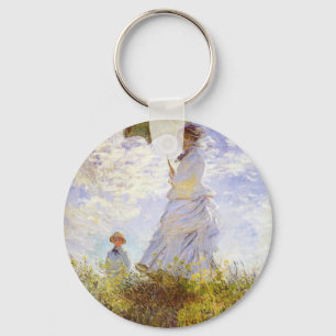 Claude Monet - The Woman With The Parasol Key Ring