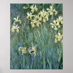 Claude Monet   The Yellow Irises Poster