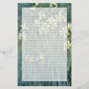 Claude Monet   The Yellow Irises Stationery