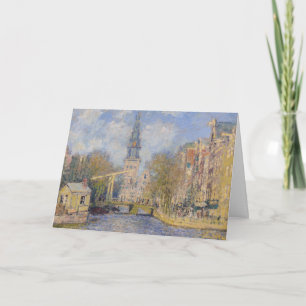 Claude Monet - The Zuiderkerk, Amsterdam Card