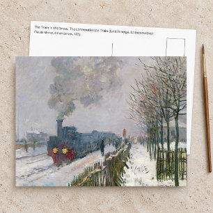 Claude Monet - Train in the Snow / The Locomotive Postcard