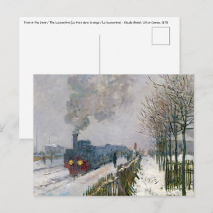 Claude Monet - Train in the Snow / The Locomotive Postcard