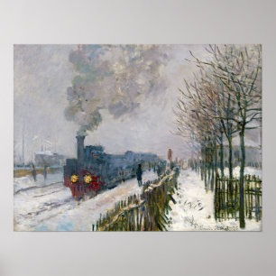 Claude Monet - Train in the Snow / The Locomotive Poster