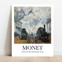 Claude Monet Train Station Poster