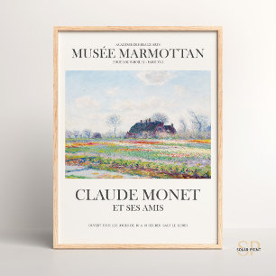 Claude Monet Tulip Fields Art Print Vintage