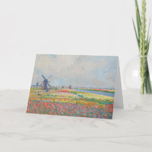 Claude Monet - Tulip Fields near The Hague Card