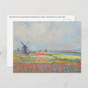 Claude Monet - Tulip Fields near The Hague Postcard