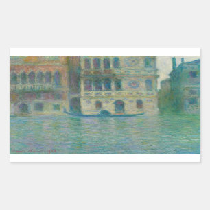 Claude Monet - Venice, Palazzo Dario Rectangular Sticker