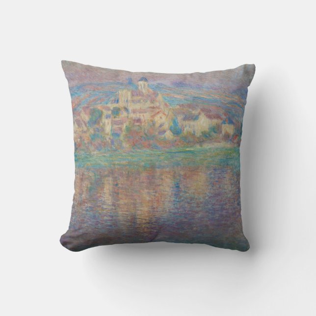 Claude Monet - Vetheuil, Sunset Cushion (Front)