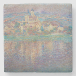 Claude Monet - Vetheuil, Sunset Stone Coaster