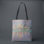 Claude Monet - Vetheuil, Sunset Tote Bag<br><div class="desc">Vetheuil,  Sunset / Vetheuil,  soleil couchant - Claude Monet,  1900-01</div>