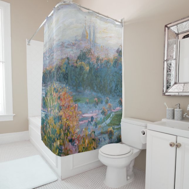 Claude Monet - View of the Tuileries, Study Shower Curtain (In Situ)