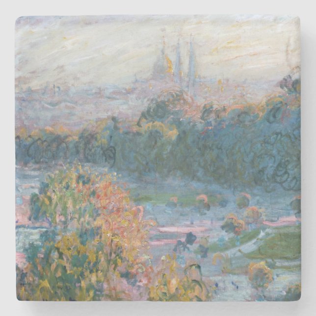 Claude Monet - View of the Tuileries, Study Stone Coaster (Front)