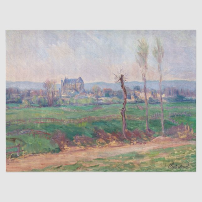 Claude Monet - View of Vernon Tissue Paper (Front)