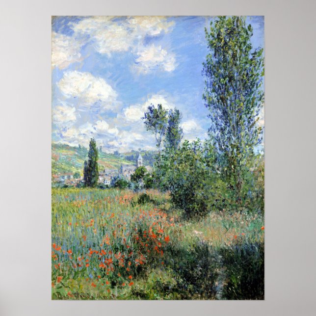Claude Monet View of Vétheuil Poster (Front)