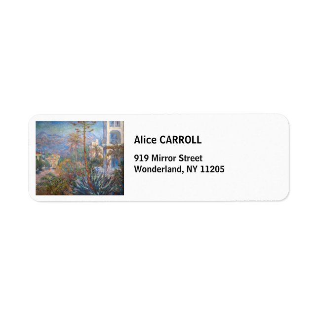 Claude Monet - Villas at Bordighera (Front)