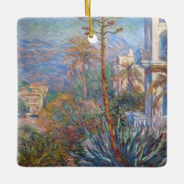 Claude Monet - Villas at Bordighera Ceramic Ornament (Front)