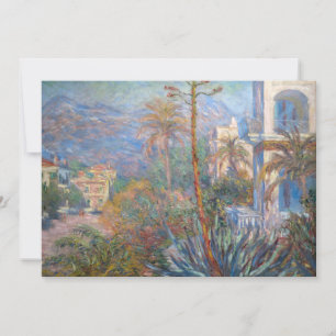 Claude Monet - Villas at Bordighera Invitation