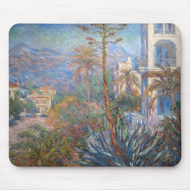 Claude Monet - Villas at Bordighera Mouse Mat (Front)