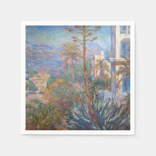 Claude Monet - Villas at Bordighera Napkin (Front)