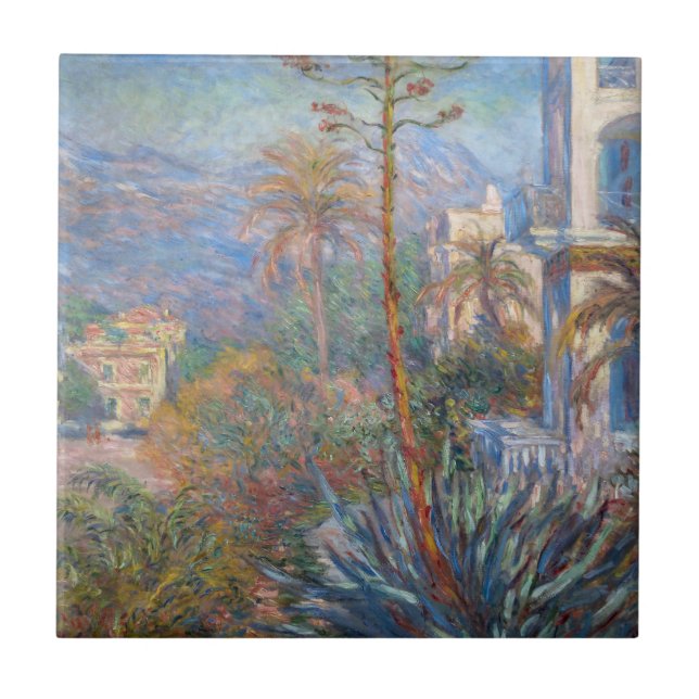 Claude Monet - Villas at Bordighera Tile (Front)