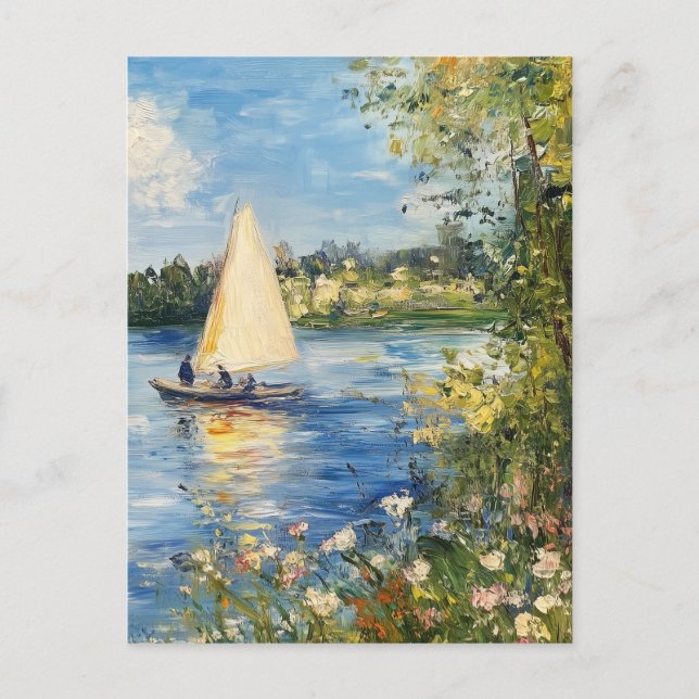 Claude Monet Vintage Postcard (Front)