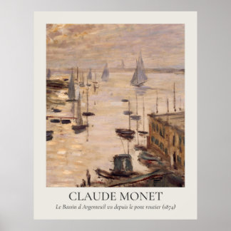 Claude Monet Vintage Wall Art 11x14 Ratio