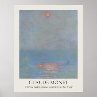Claude Monet Vintage Wall Art 11x14 Ratio