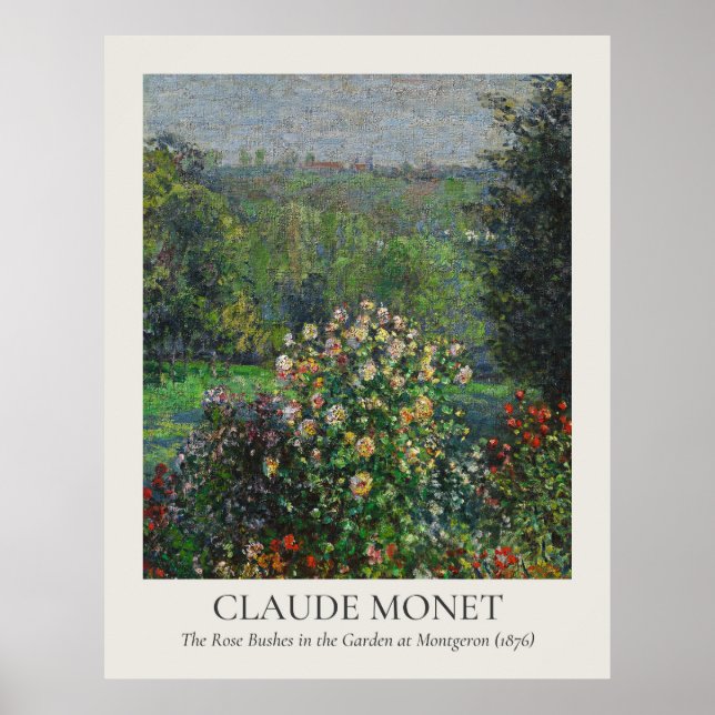 Claude Monet Vintage Wall Art 11x14 Ratio (Front)
