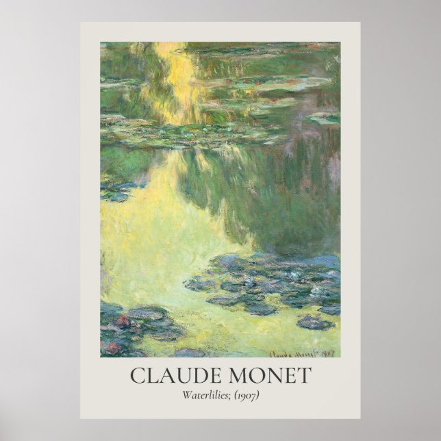 Claude Monet Vintage Wall Art ISO Ratio (Front)