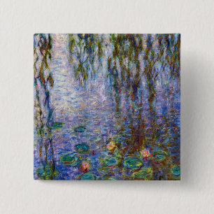 Claude Monet - Water Lilies 15 Cm Square Badge