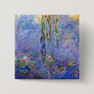 Claude Monet - Water Lilies 15 Cm Square Badge