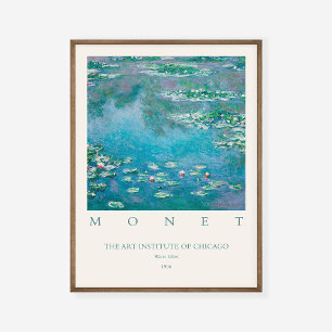Claude Monet Water Lilies 1906 Art Exhibition Poster