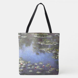 Claude Monet, Water Lilies, 1906, Blue Tote Bag