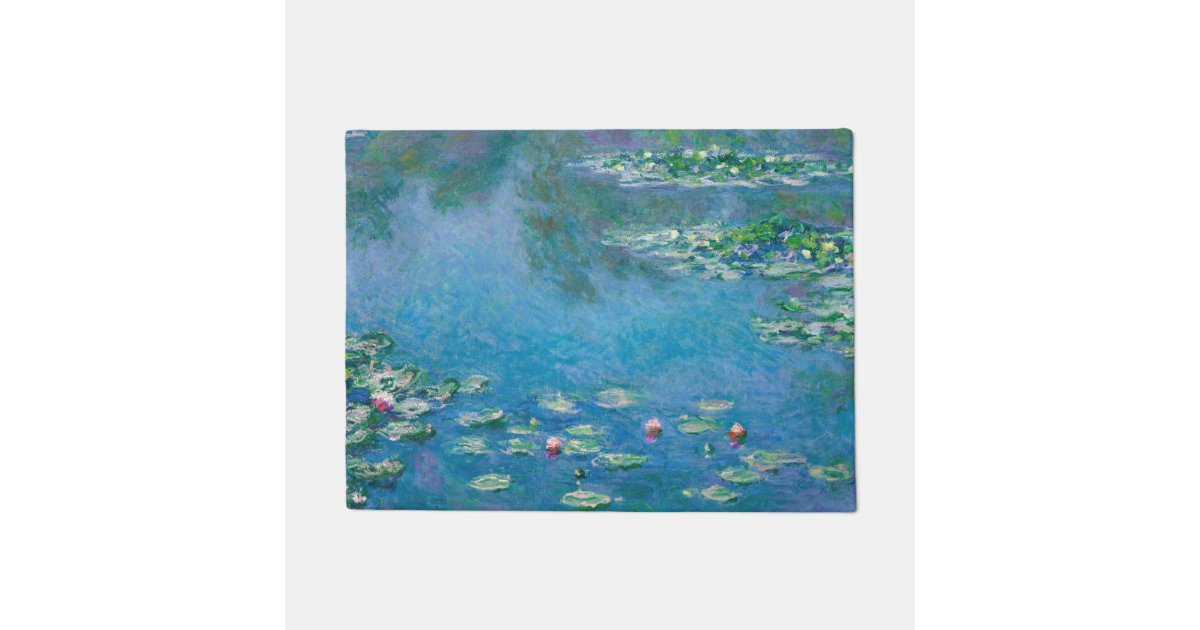 Claude Monet Water Lilies 1906 Doormat Zazzle 