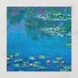 Claude Monet - Water Lilies 1906 Invitation