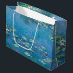 Claude Monet - Water Lilies 1906 Large Gift Bag<br><div class="desc">Water Lilies (Nympheas) - Claude Monet,  Oil on Canvas,  1906</div>