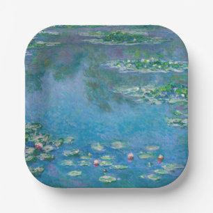 Claude Monet - Water Lilies 1906 Paper Plate