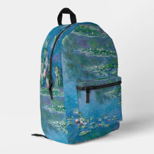 Claude Monet - Water Lilies 1906 Printed Backpack