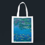 Claude Monet - Water Lilies 1906 Reusable Grocery Bag<br><div class="desc">Claude Monet - Water Lilies 1906 Famous art painting.</div>