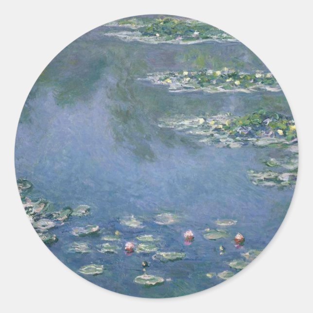 Claude Monet - Water Lilies - 1906 Ryerson Classic Round Sticker (Front)