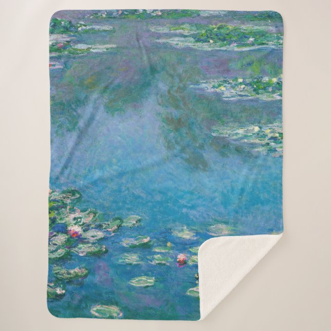 Claude Monet - Water Lilies 1906 Sherpa Blanket (Front)