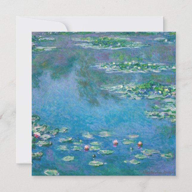 Claude Monet - Water Lilies 1906 Thank You Card (Front)