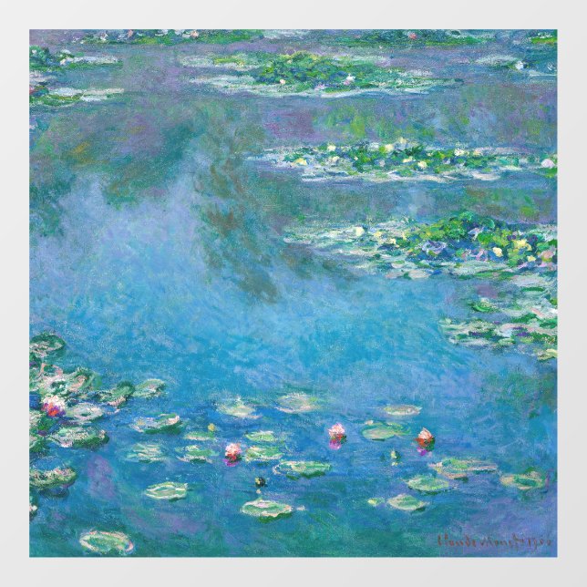Claude Monet - Water Lilies 1906 Window Cling (Sheet)