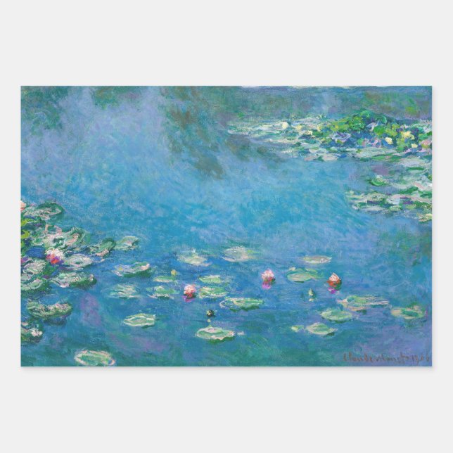 Claude Monet - Water Lilies 1906 Wrapping Paper Sheet (Front)