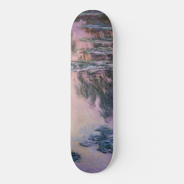 Claude Monet Water Lilies, 1907 GalleryHD Fine Art Skateboard (Front)