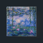 Claude Monet - Water Lilies, 1916 15 Cm Square Badge<br><div class="desc">Claude Monet - Water Lilies,  1916</div>