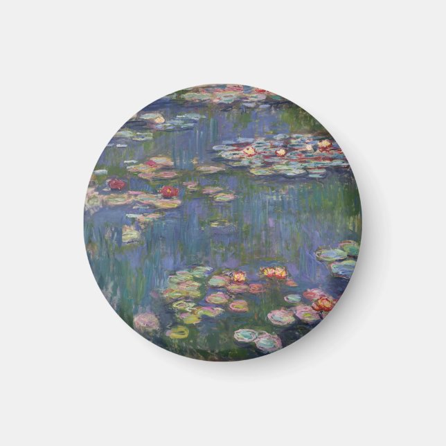 Claude Monet Water Lilies 1916 Fine Art Magnet (Front)