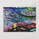 Claude Monet Water Lilies 1916 Fine Art Postcard<br><div class="desc">Claude Monet Water Lilies 1916 Fine Art Postcard</div>